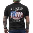 A Legend Since 1952 Vintage Usa Flag 70Th Birthday Tshirt Men's Crewneck Short Sleeve Back Print T-shirt