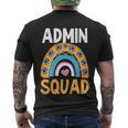 Admin Squad Design Admin Assistant Cute Gift Men's Crewneck Short Sleeve Back Print T-shirt