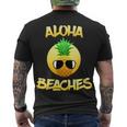 Aloha Beaches Tshirt Men's Crewneck Short Sleeve Back Print T-shirt