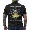 Anatomy Of German Shepherd Men's Crewneck Short Sleeve Back Print T-shirt