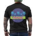 Aruba Paradise Men's Crewneck Short Sleeve Back Print T-shirt