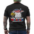Bald Eagle Mullet American Flag Merica 4Th Of July Great Gift Men's Crewneck Short Sleeve Back Print T-shirt