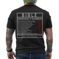Bible Emergency Hotline Numbers Men's Crewneck Short Sleeve Back Print T-shirt