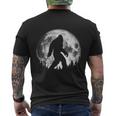 Bigfoot Night Stroll Cool Full Moon & Trees Sasquatch Men's Crewneck Short Sleeve Back Print T-shirt