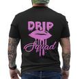 Birthday Pink Drip Squad Lip Brithday Drip V2 Men's T-shirt Back Print