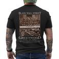 Black Wall Street Never Forget Greenwood Tulsa Oklahoma Tshirt Men's Crewneck Short Sleeve Back Print T-shirt