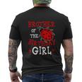 Brother Of The Birthday Girl Ladybug Bday Party Men's Crewneck Short Sleeve Back Print T-shirt