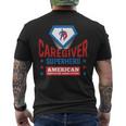 Caregiver Superhero Official Aca Apparel Men's Back Print T-shirt