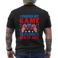 Celebrate 4Th Of July Gamer Funny Fourth Men's Crewneck Short Sleeve Back Print T-shirt