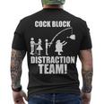 Cock Block Distraction Team Tshirt Men's Crewneck Short Sleeve Back Print T-shirt