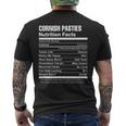 Cornish Pasties Nutrition Facts Men's Back Print T-shirt