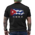 Cuban Flag Cuba V2 Men's Crewneck Short Sleeve Back Print T-shirt