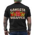 Cute Christmas Gangsta Wrapper T-Shirt Men's T-shirt Back Print