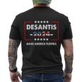 Desantis 2024 Make America Florida Tshirt Men's Crewneck Short Sleeve Back Print T-shirt