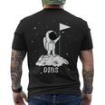 Dibs Flag On Moon Astronaut Tshirt Men's Crewneck Short Sleeve Back Print T-shirt