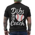 Dibs On The Coach Funny Baseball Heart Cute Mothers Day Tshirt Men's Crewneck Short Sleeve Back Print T-shirt