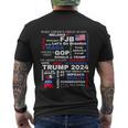 Donald Trump 2024 Election Gop Men's Crewneck Short Sleeve Back Print T-shirt