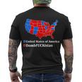 Dumbfuckistan Vs United States Of America Election Map Democrats Men's Crewneck Short Sleeve Back Print T-shirt