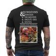 Dungeons & Diners & Dragons & Drive-Ins & Dives Men's Crewneck Short Sleeve Back Print T-shirt