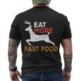 Eat More Fast Food Huntingfunny Hunting Hunter Men's Crewneck Short Sleeve Back Print T-shirt