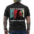 Elect A Clown Expect A Circus Anti Joe Biden Design Men's Crewneck Short Sleeve Back Print T-shirt