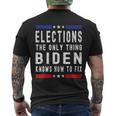 Elections The Only Thing Biden Knows How To Fix Tshirt Men's Crewneck Short Sleeve Back Print T-shirt