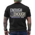 Enough Is Enough Never Again Men's Crewneck Short Sleeve Back Print T-shirt
