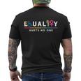 Equality Hurts No One Equal Rights Lgbt Gift Men's Crewneck Short Sleeve Back Print T-shirt