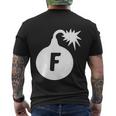 F Bomb Tshirt Men's Crewneck Short Sleeve Back Print T-shirt