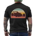 F1 Formula 1 Racing Car Retro Vintage Colors Men's Crewneck Short Sleeve Back Print T-shirt