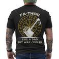 Fa-Thor Like A Dad But Way Cooler Tshirt Men's Crewneck Short Sleeve Back Print T-shirt