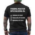 Fishing Master Specializing Tshirt Men's Crewneck Short Sleeve Back Print T-shirt