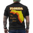 Florida The Sunshine State Men's Crewneck Short Sleeve Back Print T-shirt