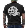 Football Coach Wife Tshirt Men's Crewneck Short Sleeve Back Print T-shirt