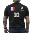 France Soccer Jersey Tshirt Men's Crewneck Short Sleeve Back Print T-shirt