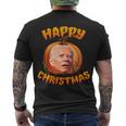 Funny Biden Happy Christmas Halloween Men's Crewneck Short Sleeve Back Print T-shirt