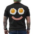 Funny Breakfast Bacon And Eggs Tshirt Men's Crewneck Short Sleeve Back Print T-shirt