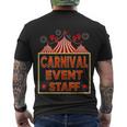 Funny Carnival Event Staff Circus Theme Quote Carnival Men's Crewneck Short Sleeve Back Print T-shirt