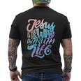 Funny Jesus Way Truth And Life Christian Bible Men's Crewneck Short Sleeve Back Print T-shirt