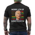 Funny Joe Biden Merry 4Th Of July Men's Crewneck Short Sleeve Back Print T-shirt