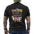 Funny Sister Of The Sweet One Cute Ice Cream Lovers V2 Men's Crewneck Short Sleeve Back Print T-shirt
