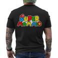 Funny Super Mommio Mothers Day Gamer Men's Crewneck Short Sleeve Back Print T-shirt