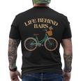 Funny Vintage Life Behind Bars Bike Bicycle Fan Men's Crewneck Short Sleeve Back Print T-shirt