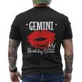 Gemini Birthday Women Queen Men's Crewneck Short Sleeve Back Print T-shirt