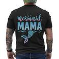 Girls Birthday Mermaid Mama Matching Family For Mom Men's Crewneck Short Sleeve Back Print T-shirt