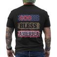God Bless America Patriotic 4Th Of July Independence Day Gift Men's Crewneck Short Sleeve Back Print T-shirt