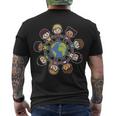 Happy Earth Day Children Around The World Men's Crewneck Short Sleeve Back Print T-shirt