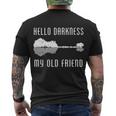 Hello Darkness My Old Friend Tshirt Men's Crewneck Short Sleeve Back Print T-shirt