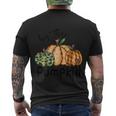 Hey There Pumpkin Thanksgiving Quote Men's Crewneck Short Sleeve Back Print T-shirt