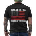 Home Of The Free American Flag Shirts Boys Veterans Day Men's T-shirt Back Print